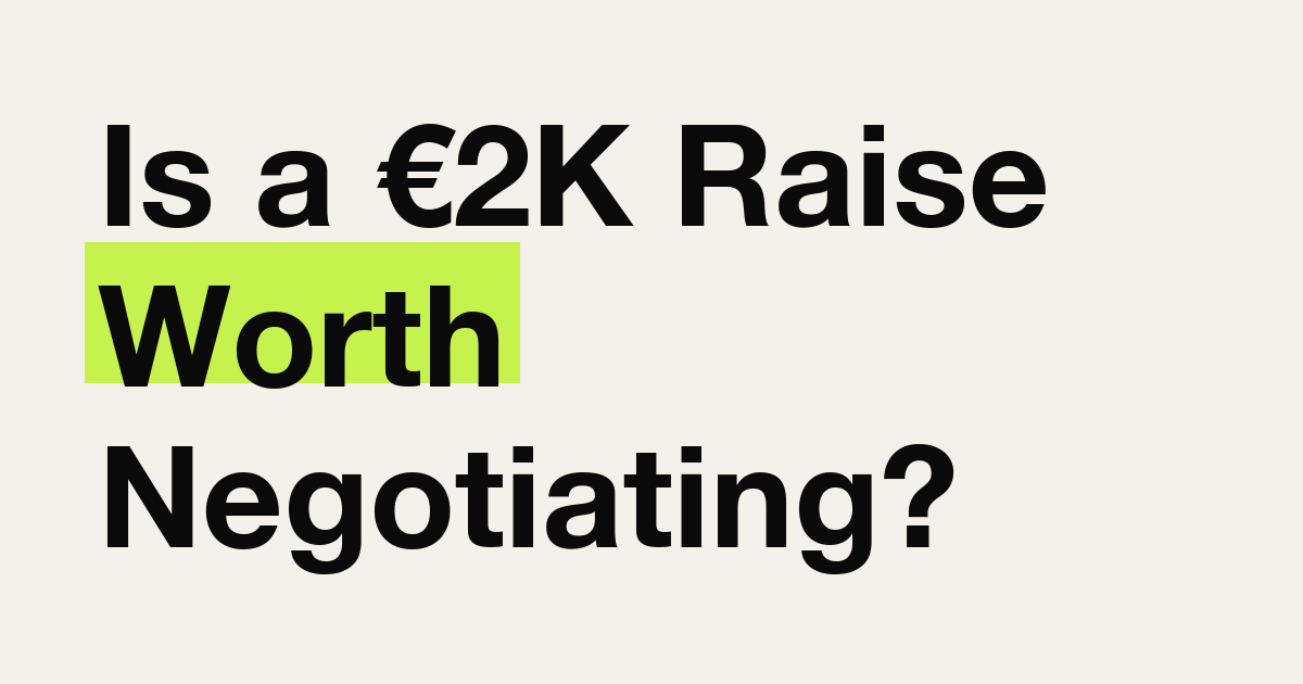 Compound math visualization showing how a small raise grows over 10 years